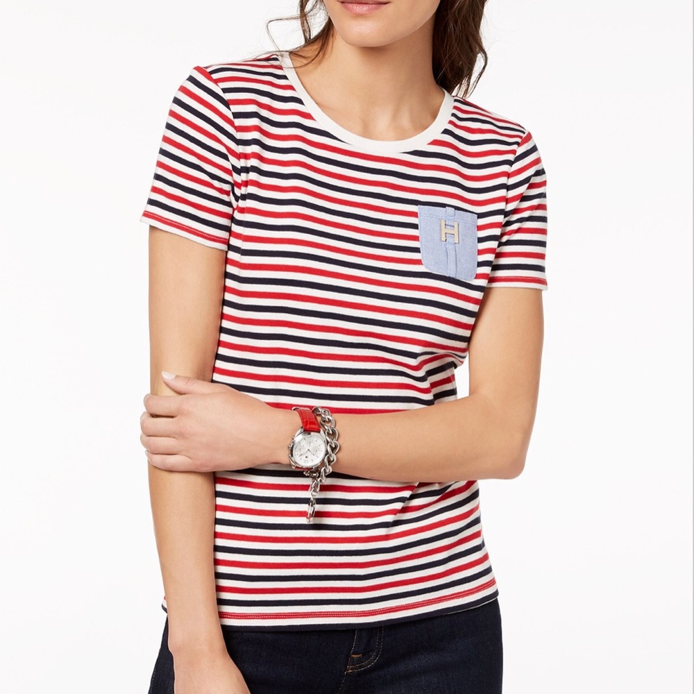 Tommy Hilfiger
Cotton Chambray-Pocket T-Shirt